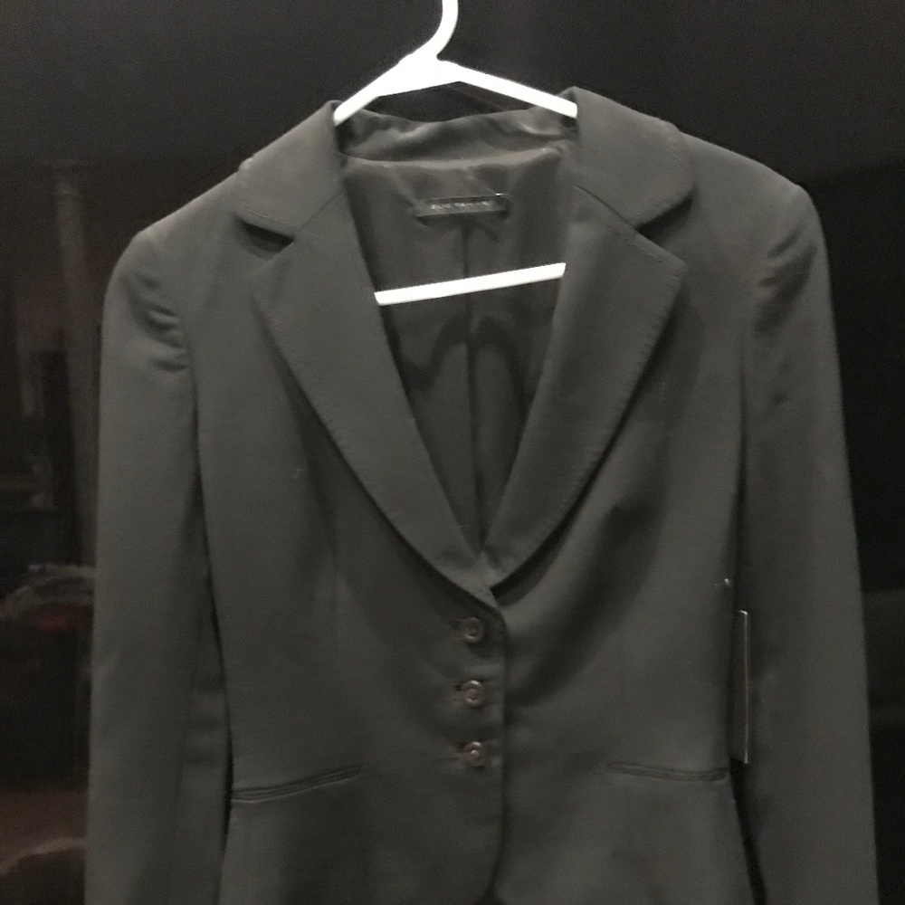 Elie Tahari Black Lightweight Wool Jacket / Blazer
